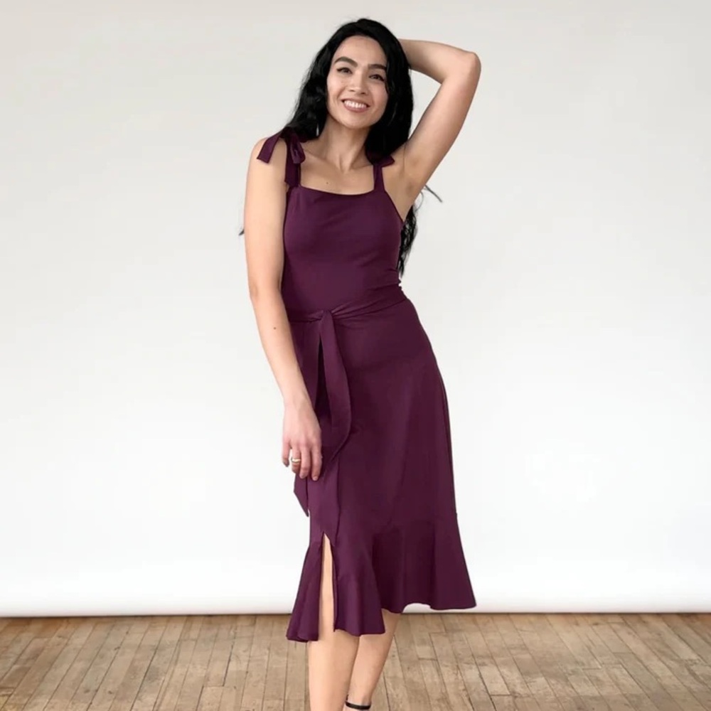 Elegantees Aspen dress Eggplant, L